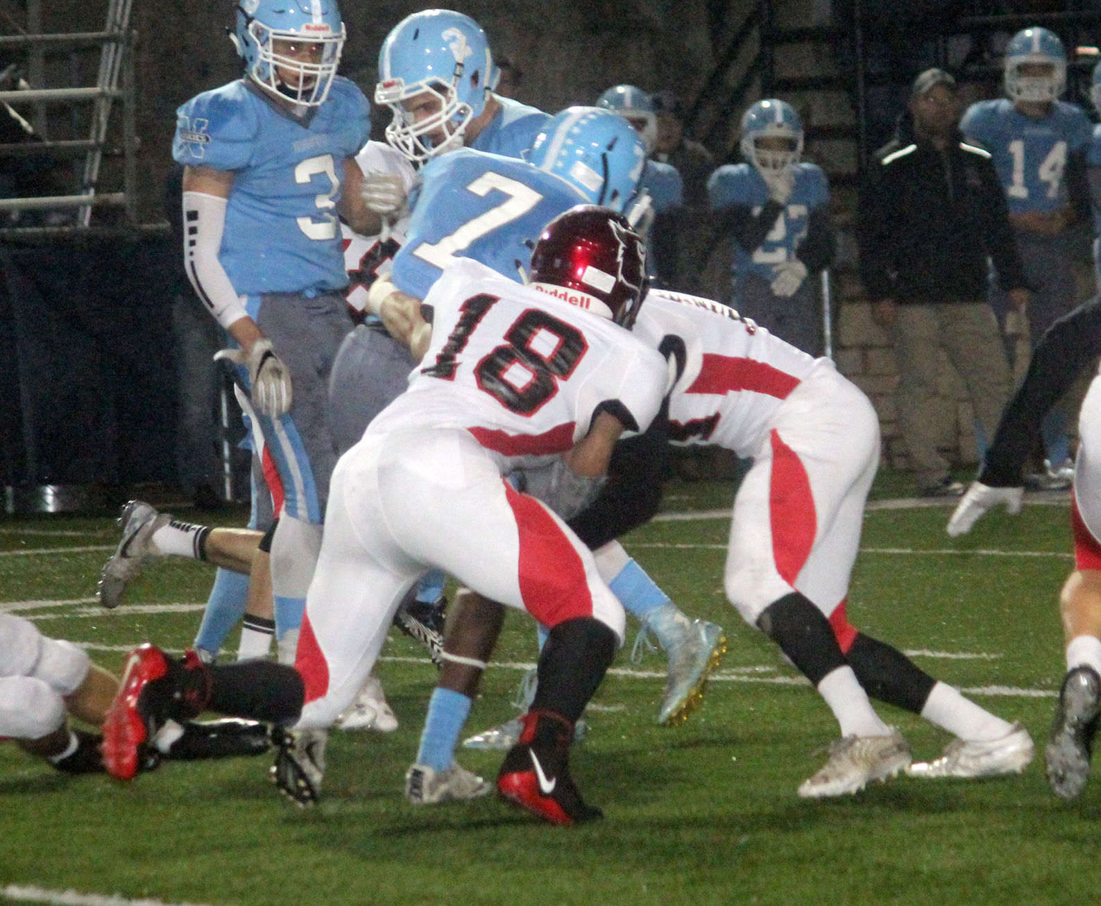 Chi-Hi football at Eau Claire North 10-5-18